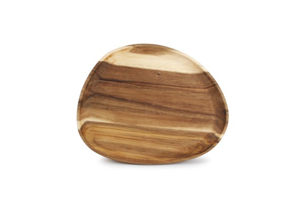 Servierbrett Holz oval 26x20 cm Akazienholz oval Palla