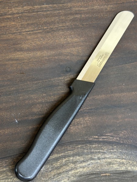 Solingen 1x Brotmesser Messer schwarz / Made in Germany