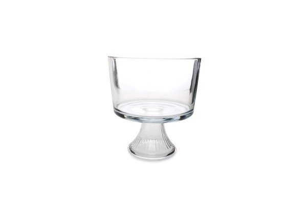 Glas Schüssel auf Fuß 3L Servierschüssel