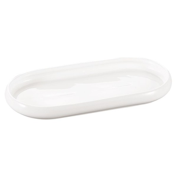 Bondy Oval Porzellan Platte weiss 22,8x 10,5cm