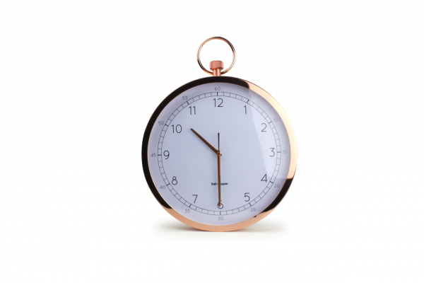 Wanduhr Rosegold 38 cm Salt & Pepper