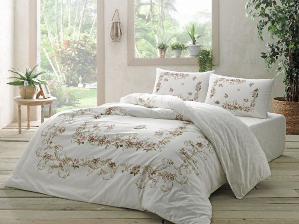 Tac Bellarose Bettwäsche 200x220cm 4 tlg. 100% Baumwolle Ranforce