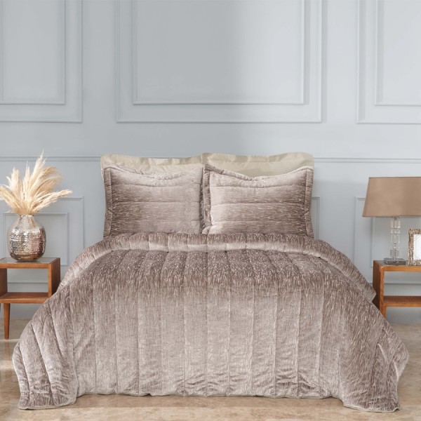 Karaca Home Alba Braun 6-tlg. Bettüberwurf Set