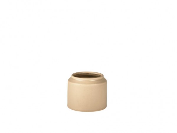 Übertopf Sand 12,3x 10 cm Steingut
