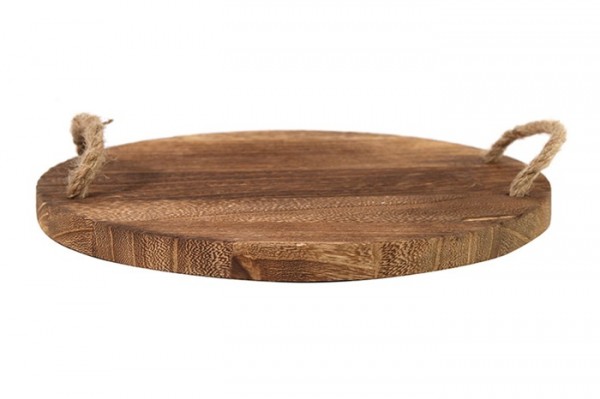Holz Tablett rund Wood 30x30 cm M