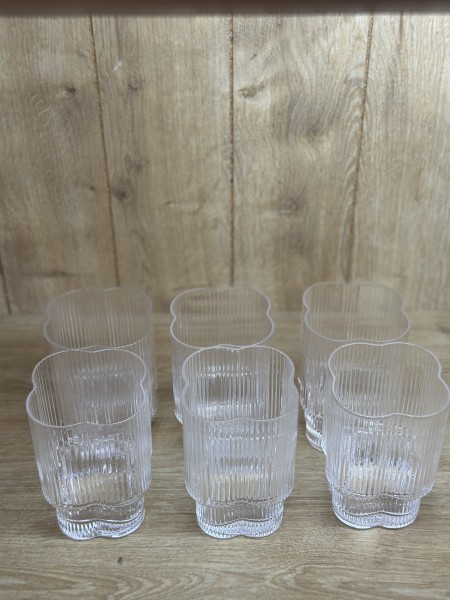 Clover Relief Gläser 6er Set short 330ml