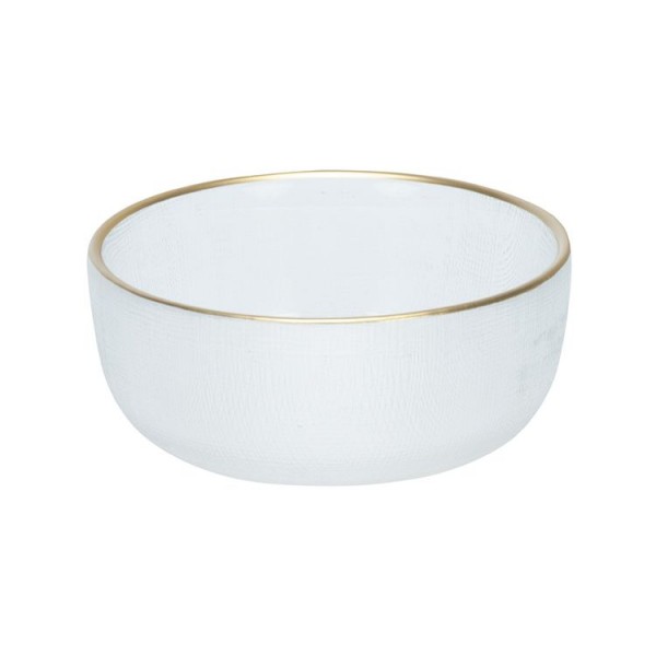 Glas Schälchen rund gold umrandet 11xH5 cm Glint Sis Kollektion