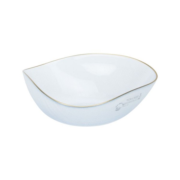 Glas Schüssel oval gebogen gold umrandet 27 cm Glint Sis Kollektion