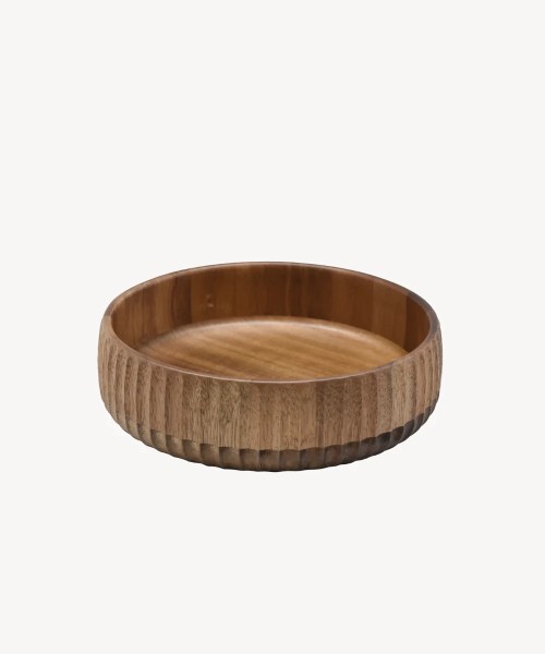 Akazienholz Stripe Bowl 22cm