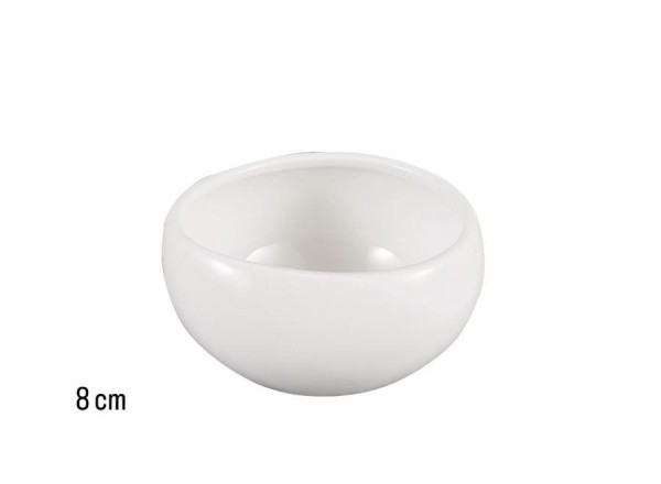 Wave Weiss 6er Dip- Schälchen Set 8cm