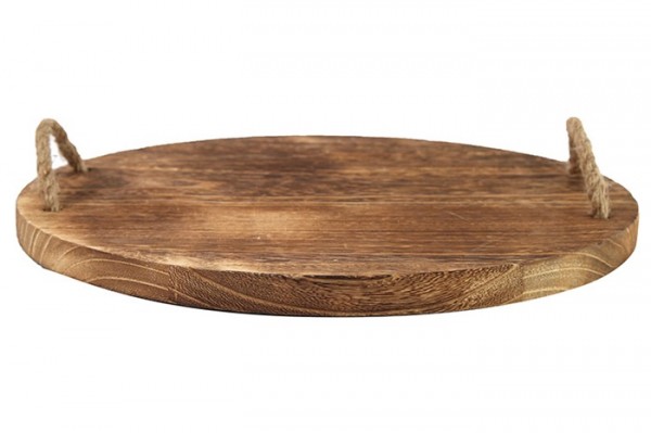 Holz Tablett rund Wood 35x35 cm L