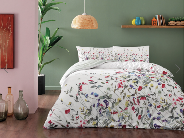 Tac Cherry Bettwäsche 200x220cm 4 tlg. 100% Baumwolle Ranforce