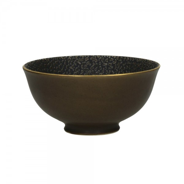 Schälchen Candy braun gold umrandet 12xH6 cm