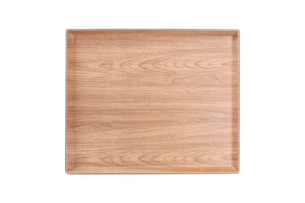 Tablett Holzoptik rechteckig 41,5x 34,5 cm
