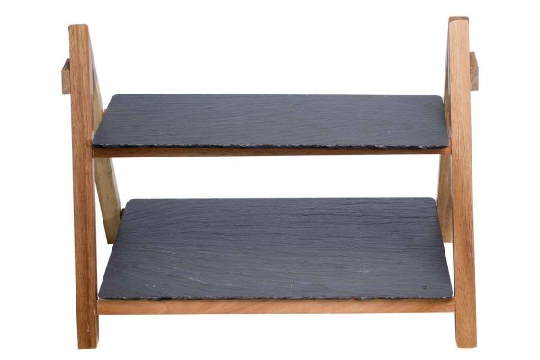 Schiefer Etagere 40x24xH32CM Wood
