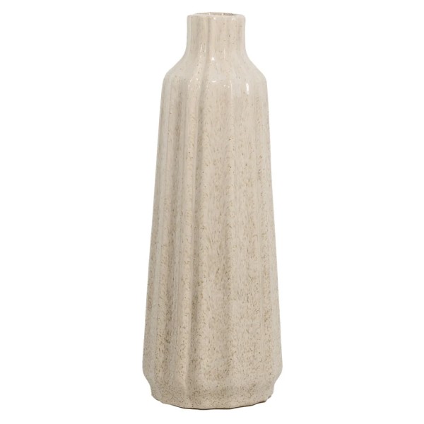 Vase Stripes beige M