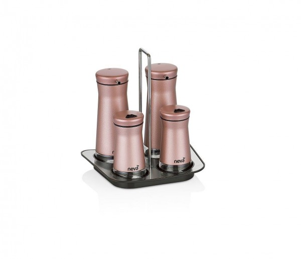 Neva Sweet Serie Rose 5-tlg Menage Essig Öl N2493