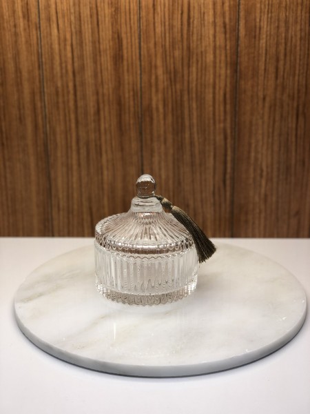 Zuckerdose aus Glas