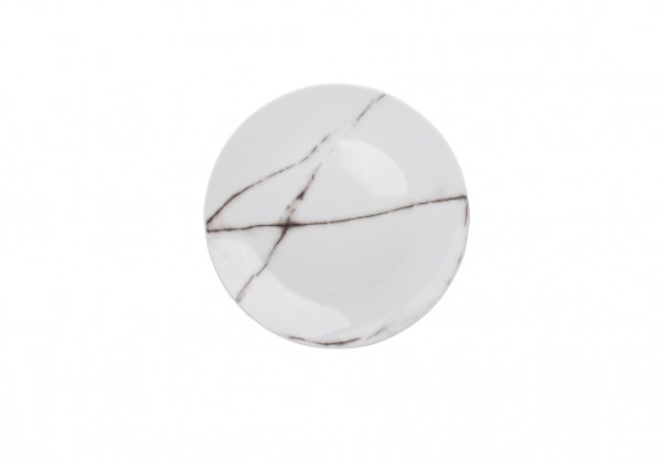 Servierteller 26,5 cm 4er Set Marble Marmor