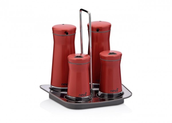 Neva Sweet Serie rot 5-tlg Menage Essig N2399
