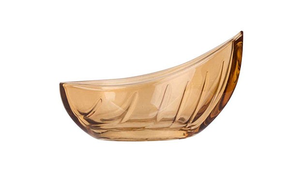 Amber Glas Schälchen braun Schale