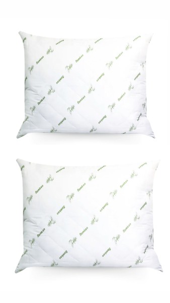 2x Emirtex Kapitone Steppkissen 50x70 cm Füllkissen- Bamboo