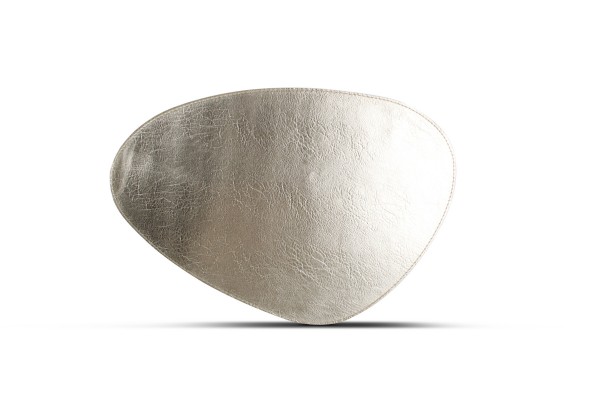Platzset oval Lederlook gold