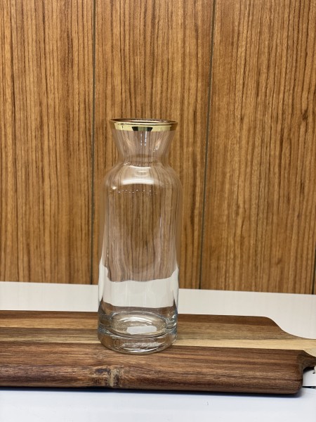Pasabahce Village Karaffe 360cl gold umrandet
