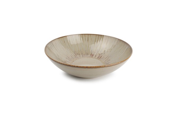 Schüssel beige 24xH7 cm Salatschüssel Luce