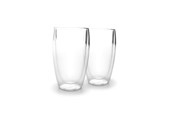 Doppelwandig Glas 2er Set Latte Machiatto Becher 0,44L Vienna
