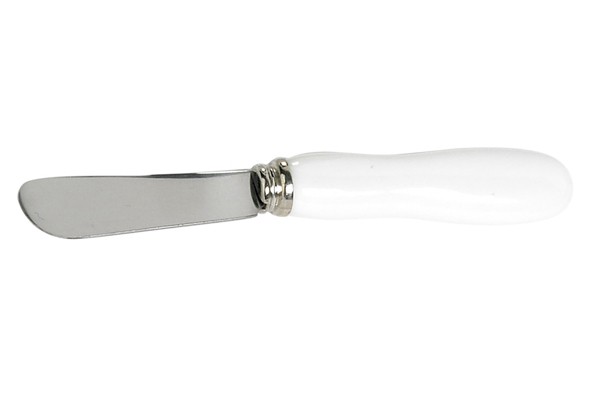 Buttermesser weiss Porzellan 18/10 6er Set