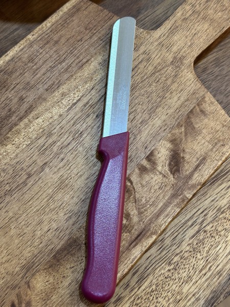 Solingen 1x Brotmesser Messer dunkel rot / Made in Germany