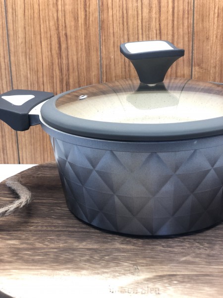 8 tlg Topfset grau Granit Kochset Induktion geeignet ...