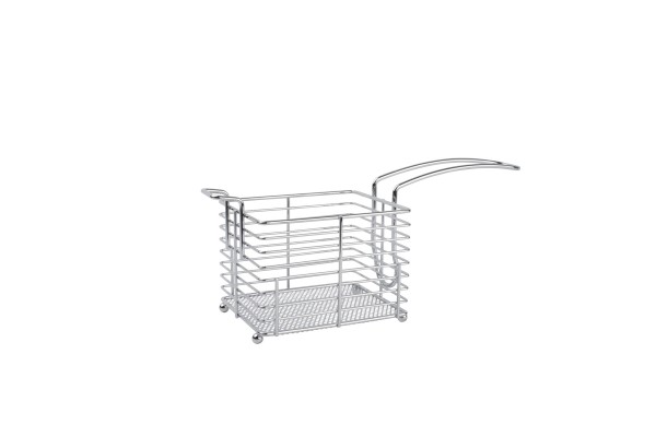 Frittierkorb Pommes Servierkorb rechteckig silber