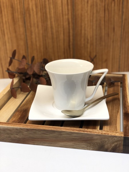Vichy Kaffeetassen 6er Set 12 tlg. Porzellan