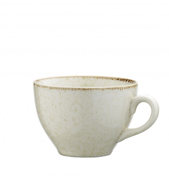 Pure Sand Kaffeetasse mit Unterteller Beige