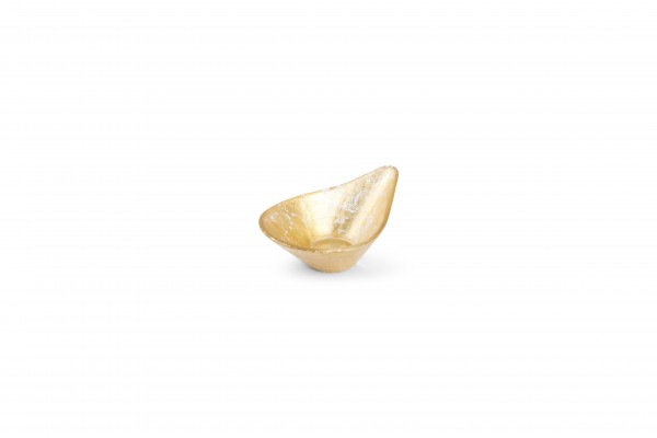 Schälchen Glint gold glas 12xH5 cm tropfenförmig