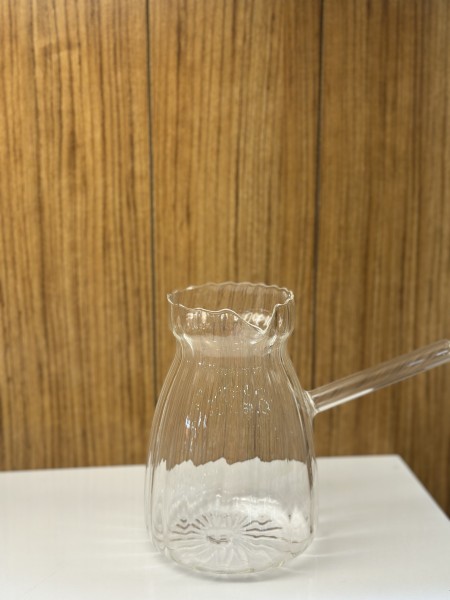 Ava Relief türkische Mokkakanne aus Glas Cezve 800ml