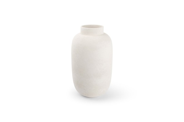 Vase Bullet 20xH34cm weiß