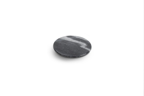 Marble Glasuntersetzer rund r 4er Marmor grau 9,5 cm