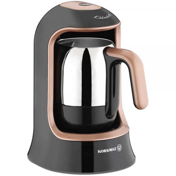 Korkmaz Kahvekolik rosegold schwarz Mokka Maschine A860-02