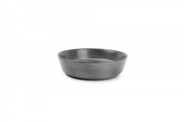 Salat Schüssel tief 22x H 5,5 cm Element grau matt