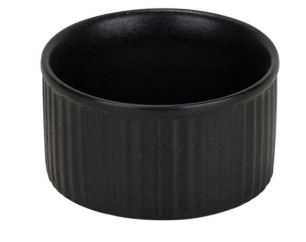 Mini Schälchen schwarz ramekin S 7x H 3,5 cm