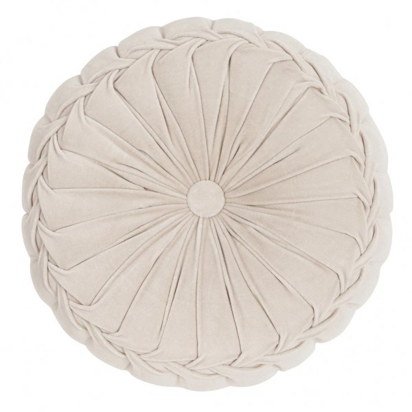 Samtkissen rund Kanan Velvet Sand