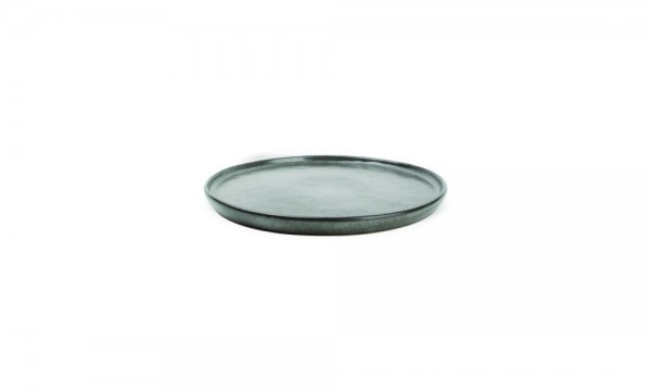 Dessertteller flach 19,5 cm Element grau matt