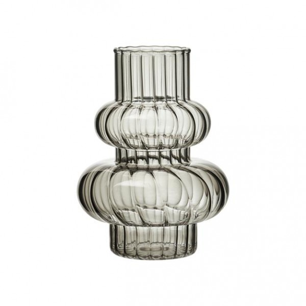 Glas Vase Carco Grau 10,5x H 15 cm