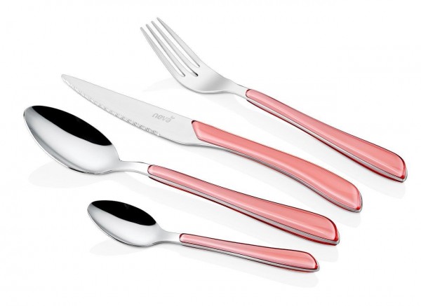 Neva Sweet Serie Besteckset rosa 24 tlg. 6er Set