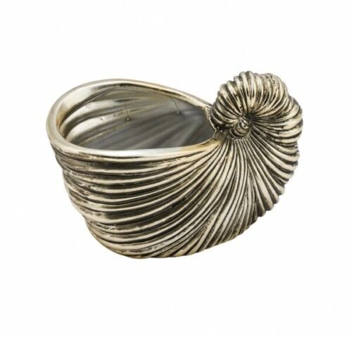 Dekomuschel gold Keramik 20x11,5 x14,5 cm M