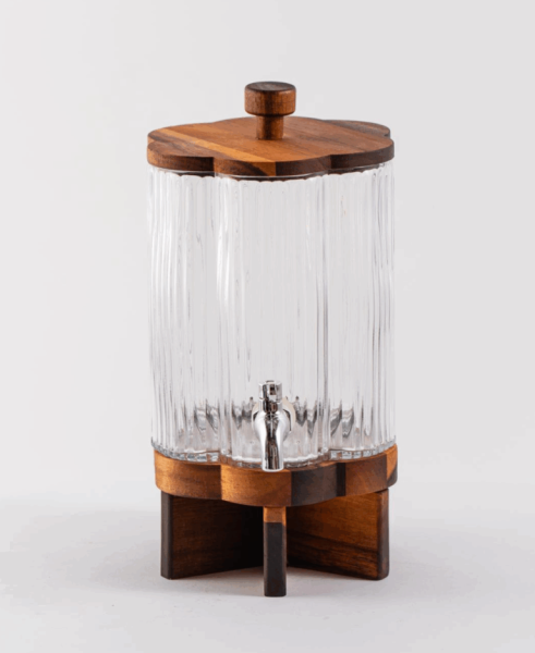 Clover Wasserspender aus Glas mit Wasserhahn 4L