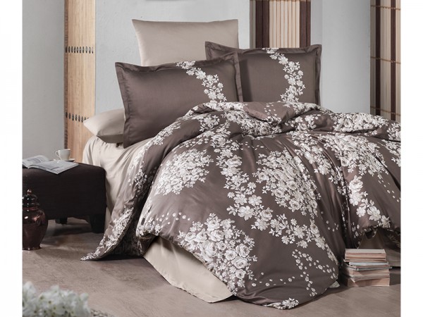 Mako Satin Bettwäsche 6tlg. 200x220cm Melrose